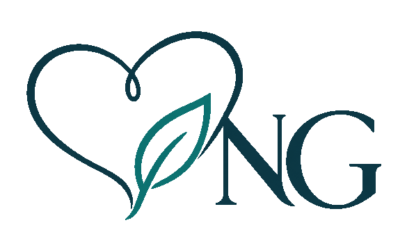 Logo NG, corazón y hoja